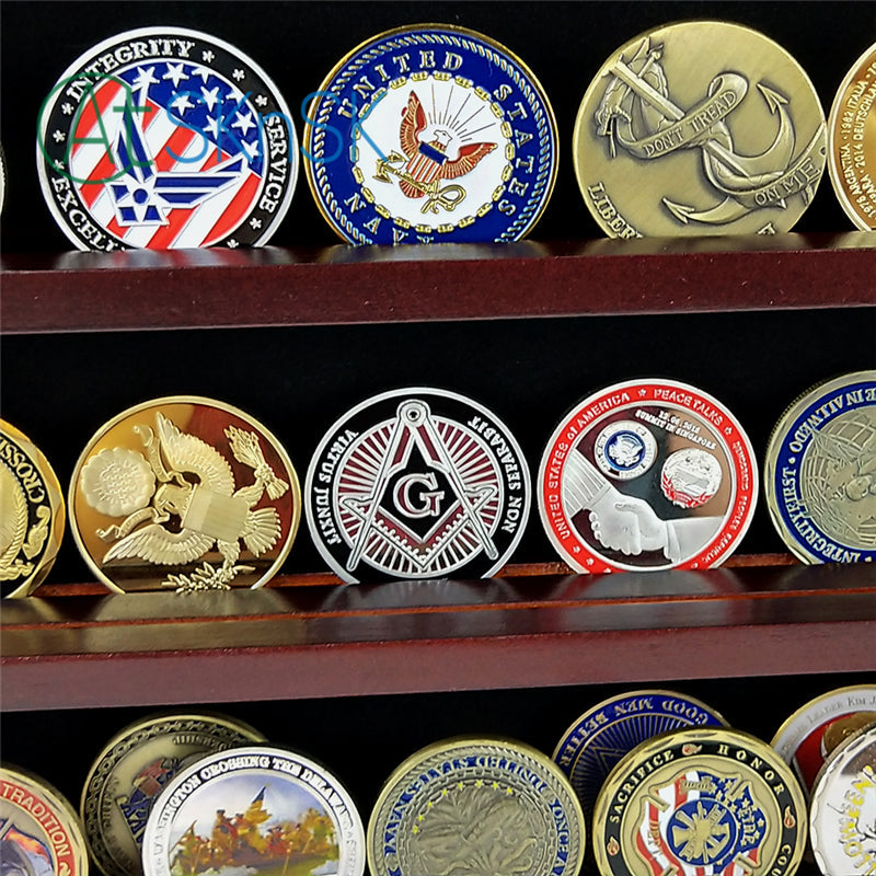 Cherry Challenge Coin Display Case Shadow Box mysite