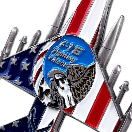 3 Pcs Bundle US Air Force Fighting Falcon Model Challenge Coin Gift Set mysite