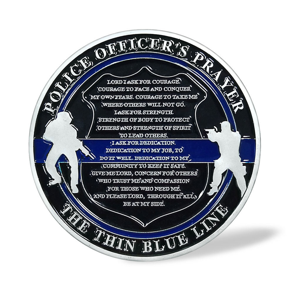 Guardian Angel Police Prayer Challenge Coin Sliver Religious Gift Coin mysite