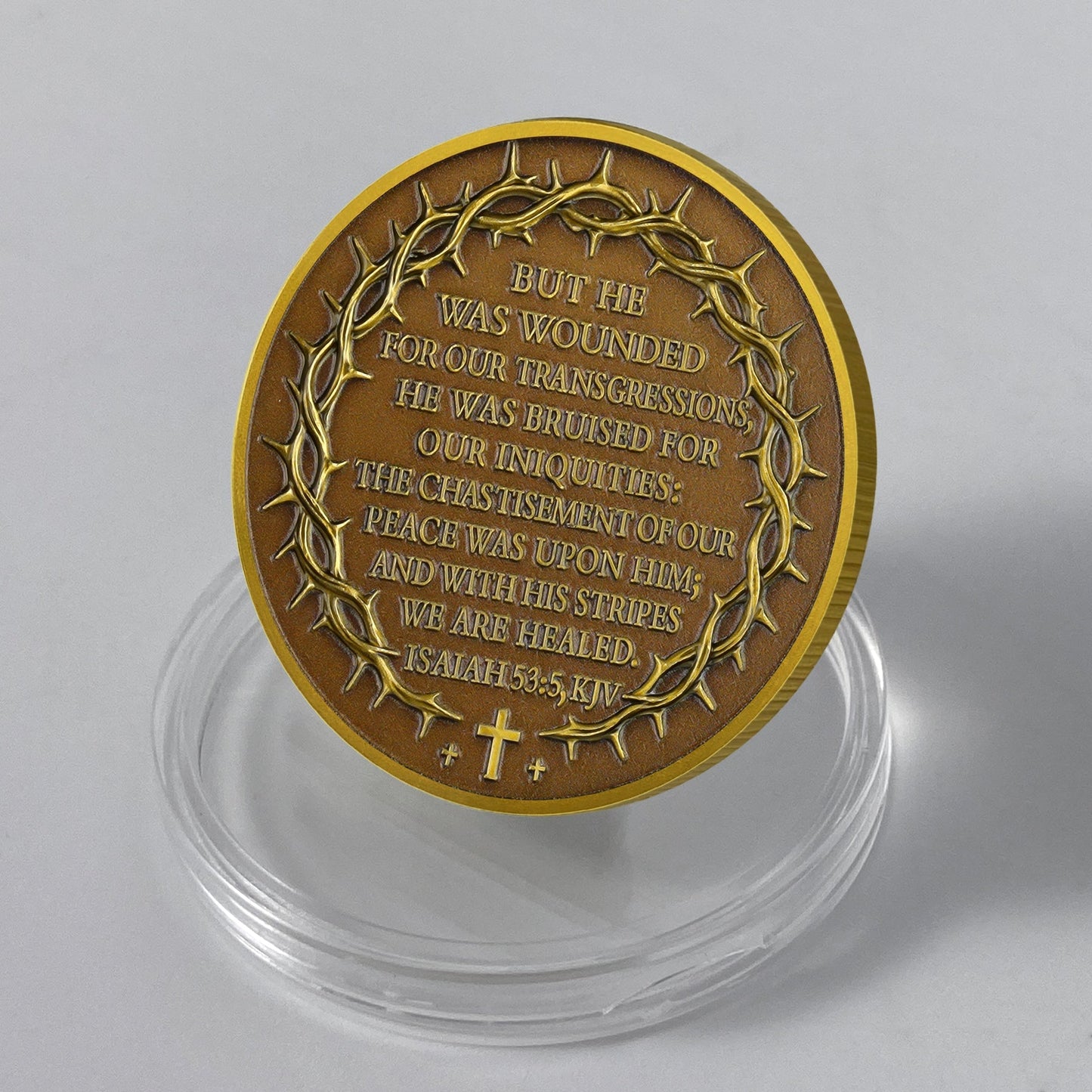 Healing Stripes Christian Religiou Coin mysite