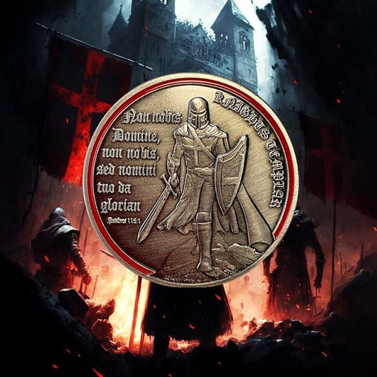Armor of the Gods Battle Knights Challenge Coins-Atsknsk mysite