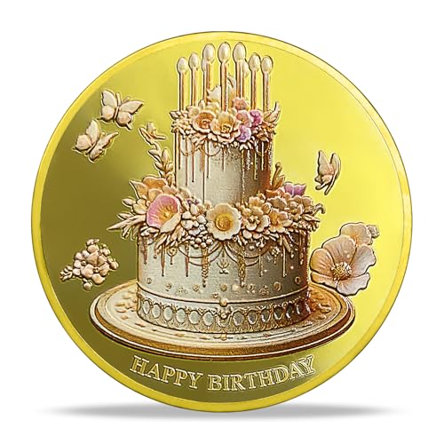 Antique Gold Fairy Angel Happy Birthday Coin mysite