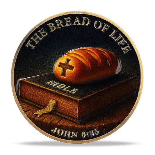 Bible Bread Religious Coin Inspirational Bible Verse Medallion mysite