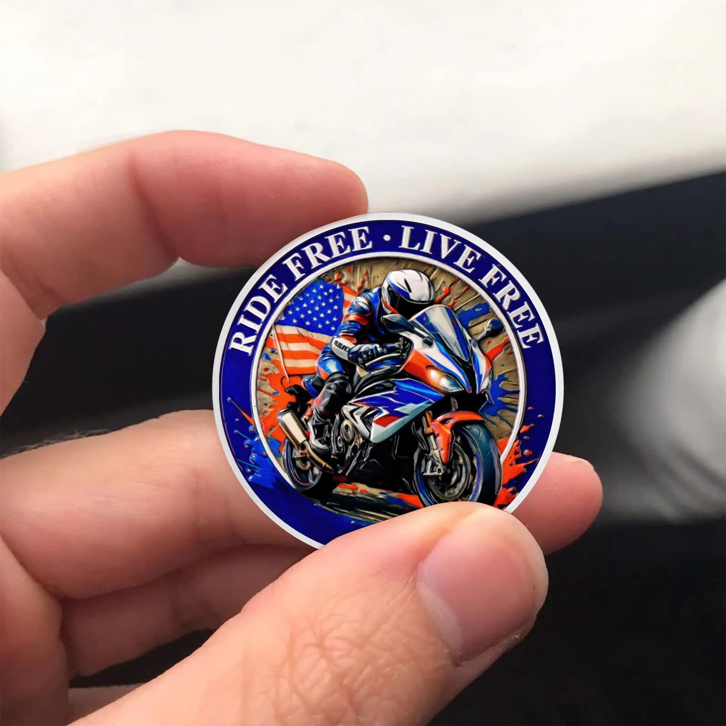 Freedom Motorcycle Challenge Coin mysite