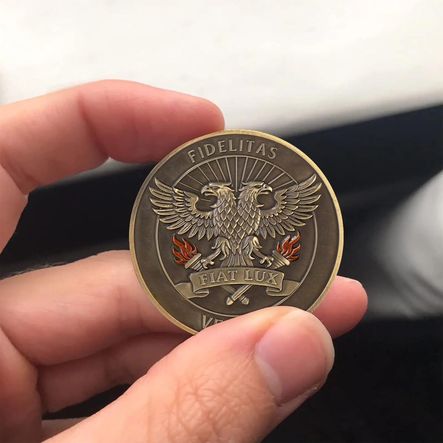 Fidelitas Veritas Fiat Lux Masonic Commemorative Coin mysite