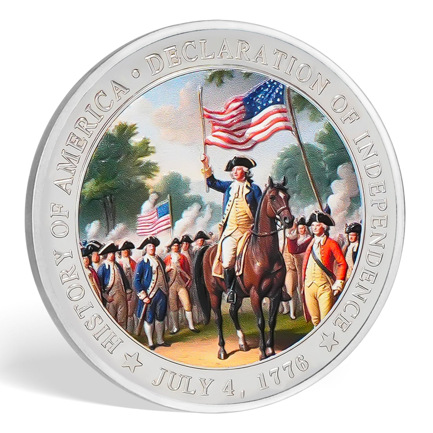 250th Anniversary of America Independence Day Commemorative Coin - 4th of July 1776 Statue of Liberty Military Challenge Coin - Patriotic Gifts for Men Women Veterans Student mysite