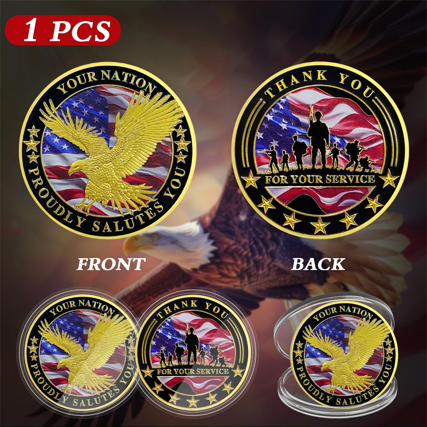 Thank You for Your Service Bulk Veterans Military Challenge Coin mysite