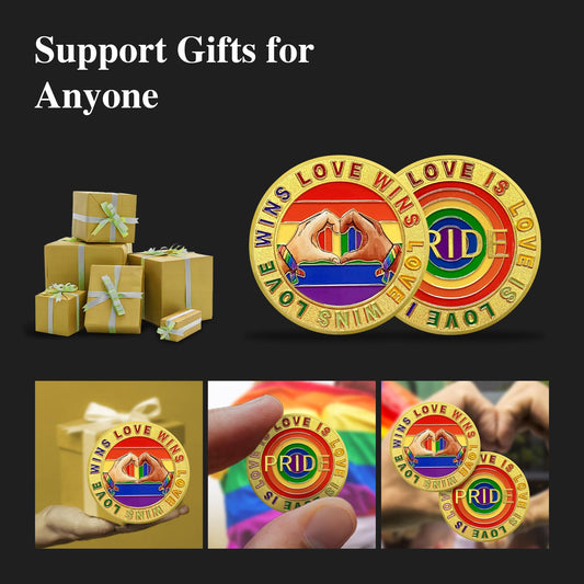 Love is Love Pride Coin Rainbow Pride LGBTQ Coin mysite
