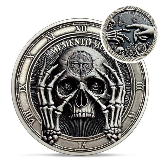 Memento Mori and Stoic Coin Coin With Meaning