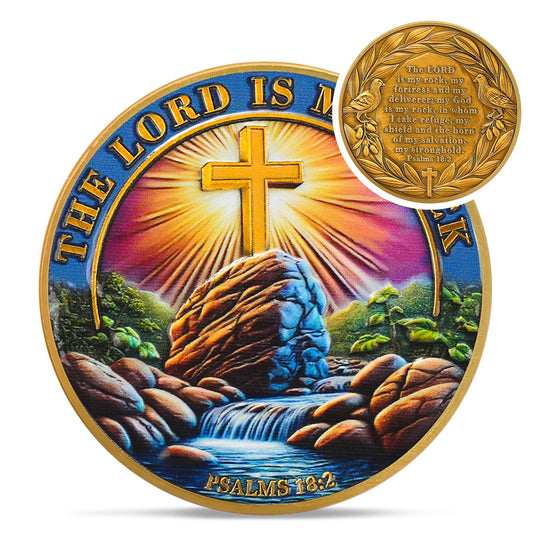 Rock Cross Coin Coin With Meaning
