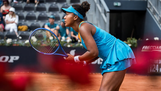 Naomi Osaka competing at the WTA 1000 tournament in Rome in 2025