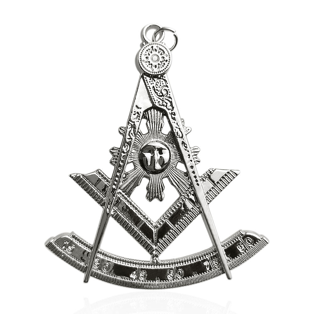 Masonic Past Master jewel pendant showing Past Master office symbolism