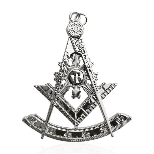 Masonic Past Master jewel pendant showing Past Master office symbolism