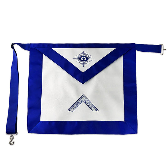 Masonic Worshipful Master apron showing lodge officer regalia