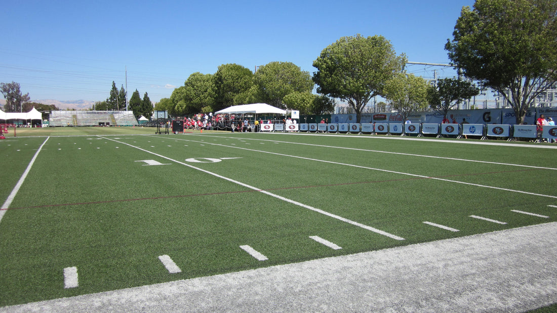 San Francisco 49ers practice field in Santa Clara; wide contextual image for the tryouts-after-injuries story.