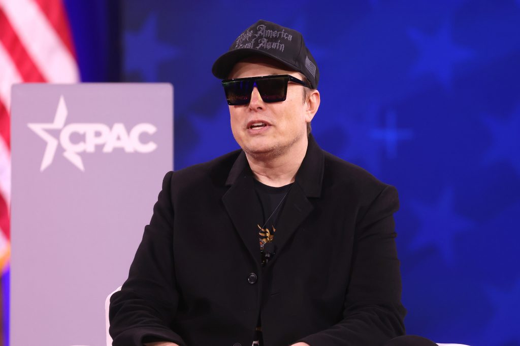 Elon Musk speaking at CPAC in 2025; photo by Gage Skidmore, CC BY-SA 2.0