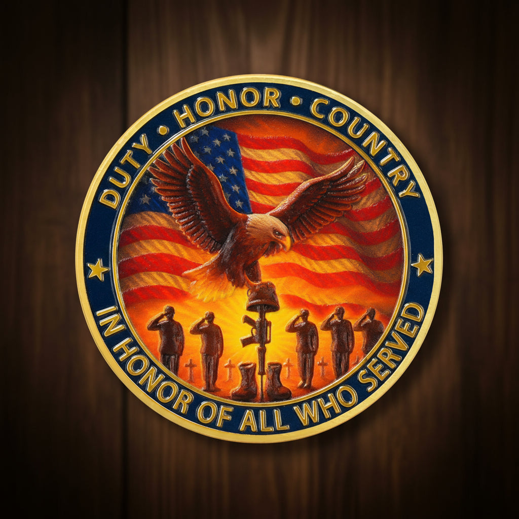 Veterans challenge coin honoring military service for Veterans Day