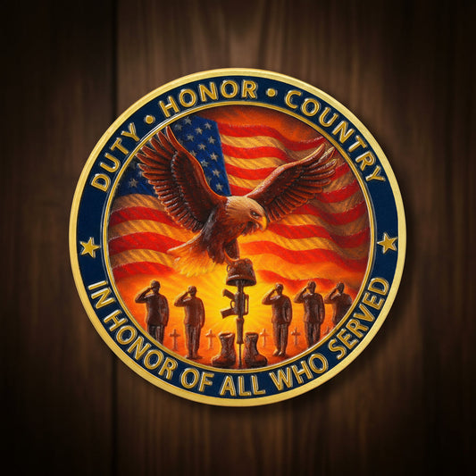 Veterans challenge coin honoring military service for Veterans Day