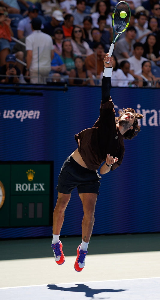 Carlos Alcaraz practicing at the 2026 US Open in New York