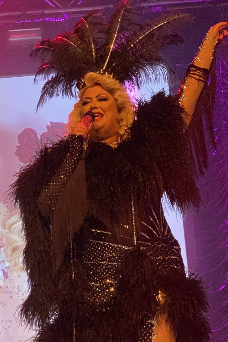 Gemma Collins performing in Birmingham in April 2022 in an archival photograph