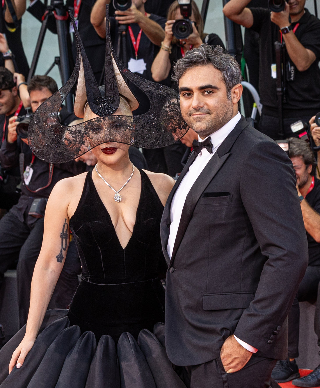 Lady Gaga and Michael Polansky at the 2024 Venice Film Festival; photo by Harald Krichel, CC BY-SA 4.0 via Wikimedia Commons