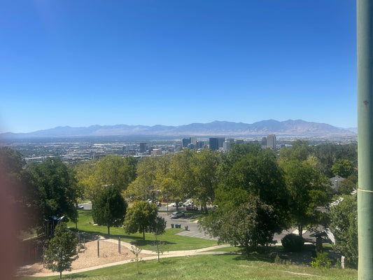 Salt Lake City downtown skyline; contextual image for a Mary Cosby RHOSLC story, photographed by Woodchipisacat, CC BY-SA 4.0 via Wikimedia Commons; Mary Cosby is not pictured