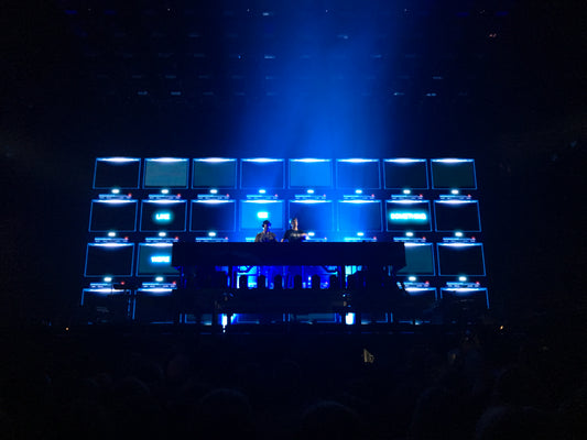 The Chainsmokers performing at American Airlines Arena; photograph by Arobles8592, CC BY-SA 4.0 via Wikimedia Commons.