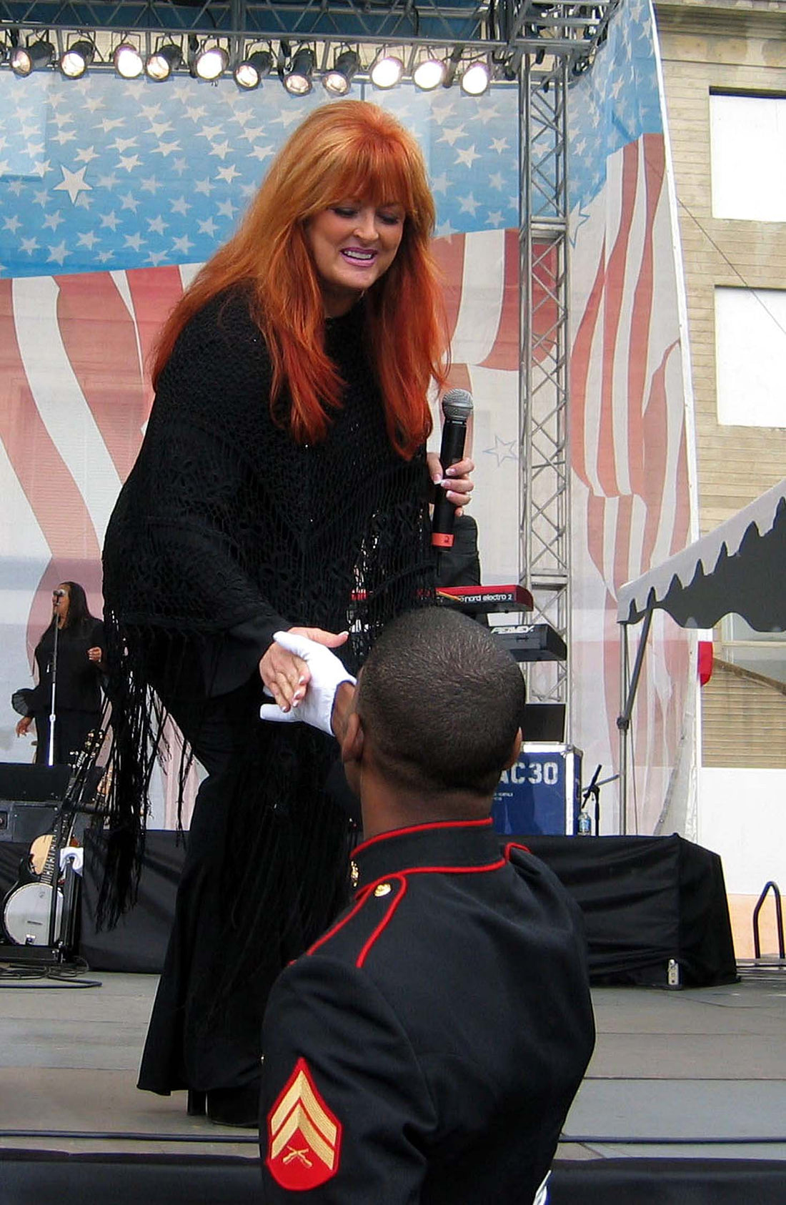 Wynonna Judd at the Pentagon in 2004; archival U.S. Defense Department photograph in the public domain