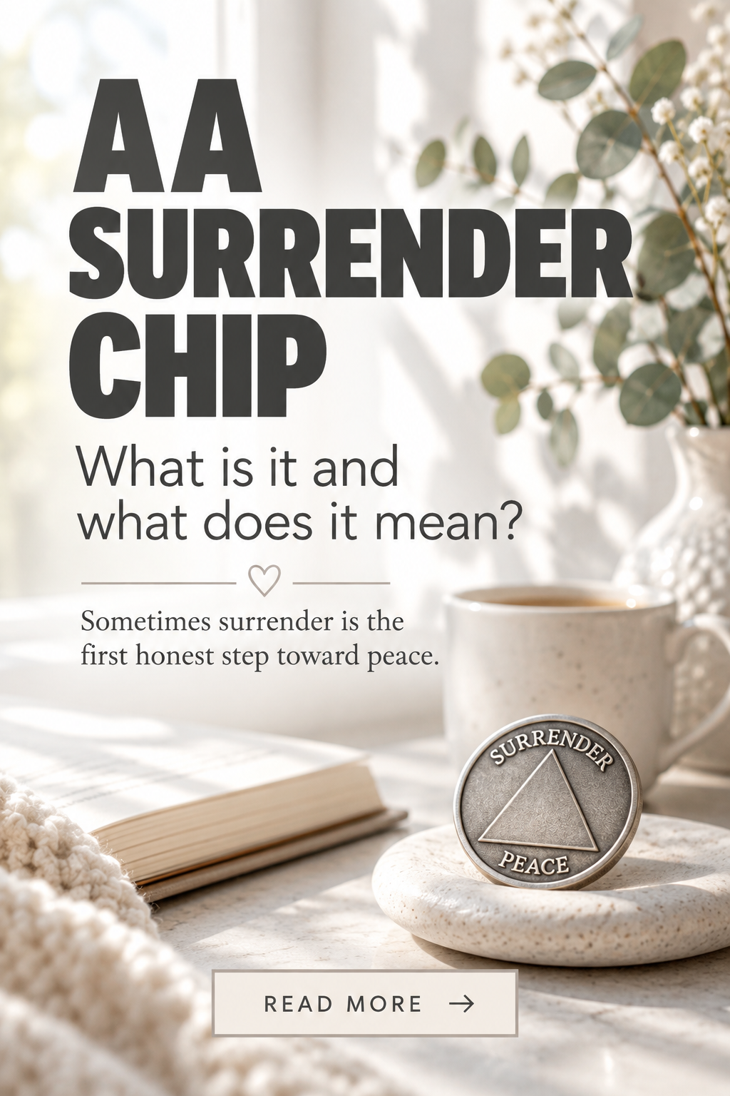 Surrender chip meaning editorial graphic