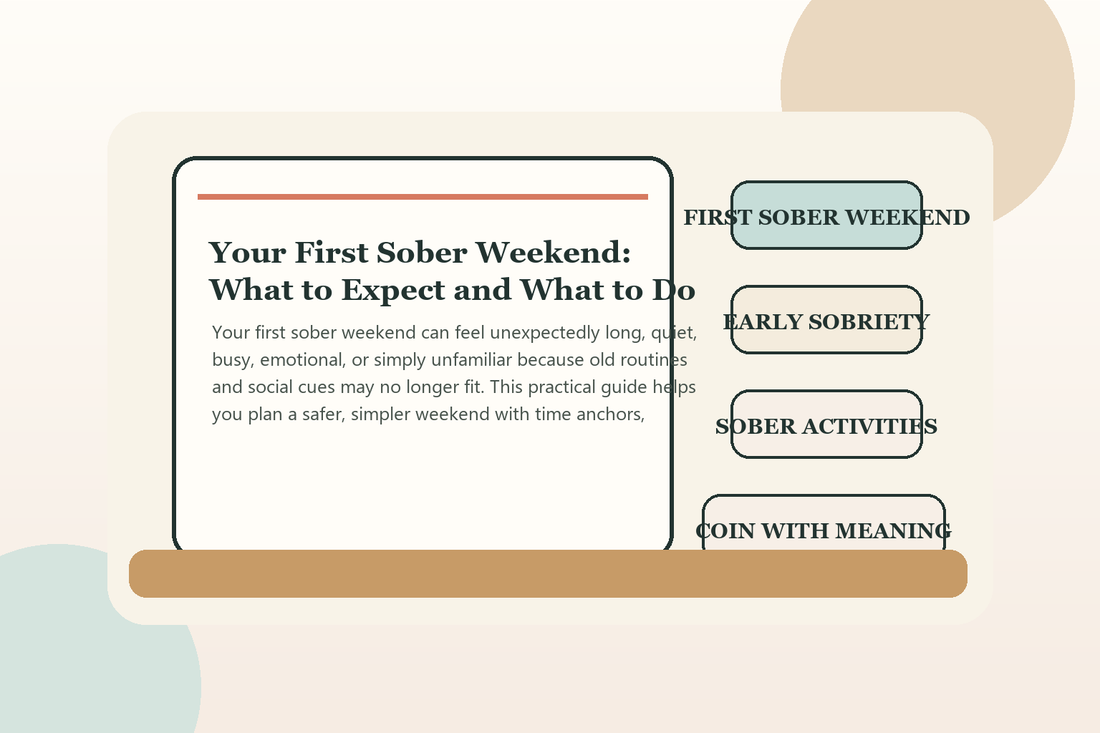 Alcohol-free weekend ideas for Sober September with walking shoes, a notebook, breakfast, and a calm morning plan