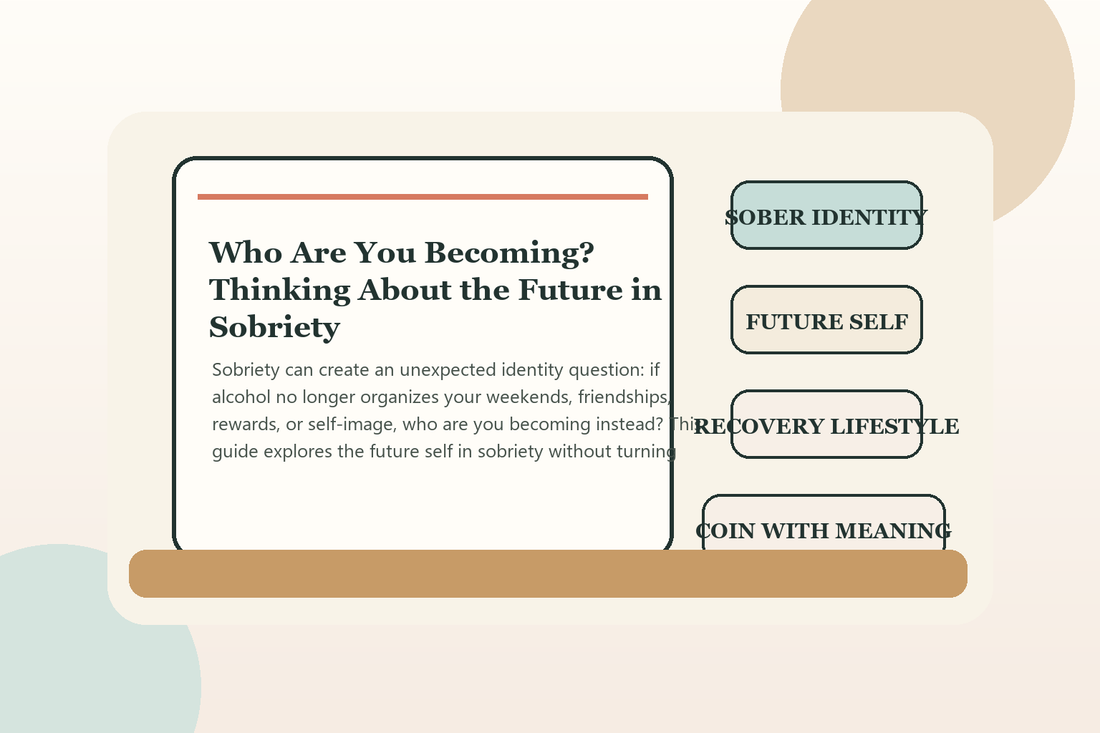 Person walking toward morning light while reflecting on their future self in sobriety.