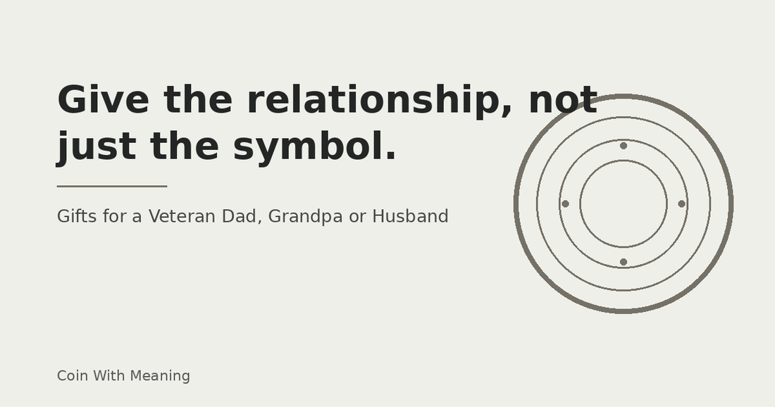 Veteran family gift guide hero graphic with the line Give the relationship, not just the symbol.