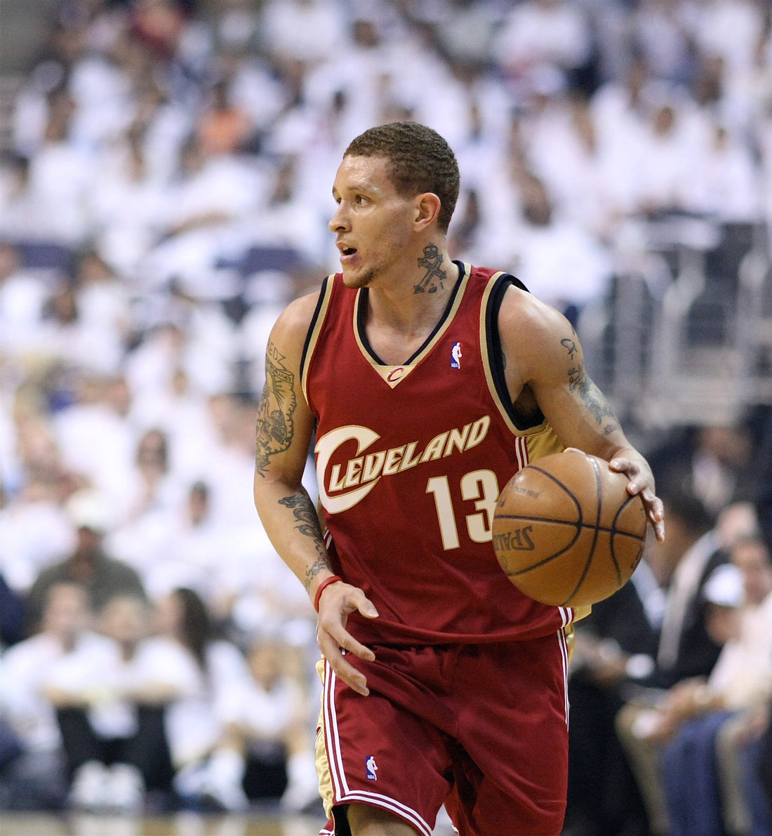 Delonte West during his NBA career; archival photo by Keith Allison, CC BY-SA 2.0