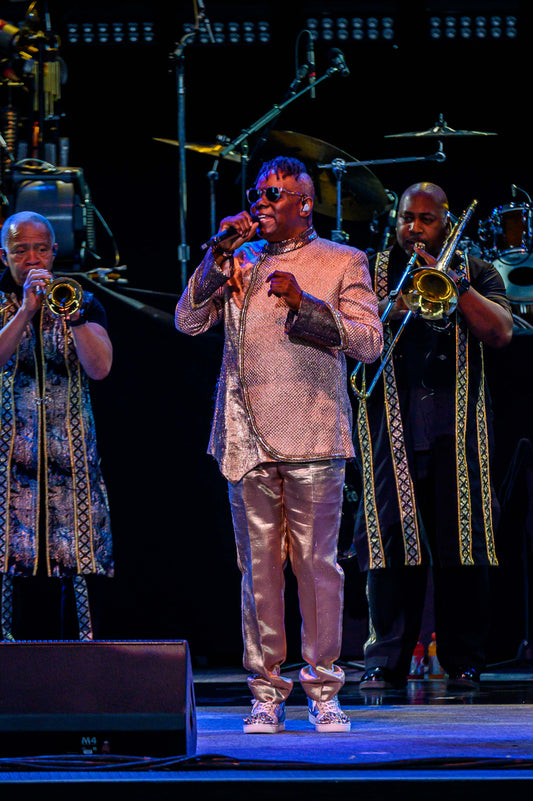 Earth, Wind & Fire performing live in 2022
