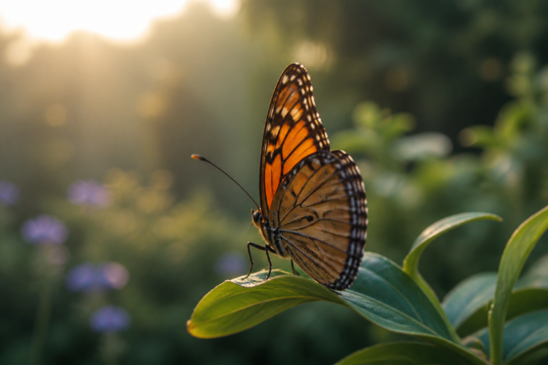 A butterfly unfolding its wings as a symbol of transformation and new beginnings in recovery