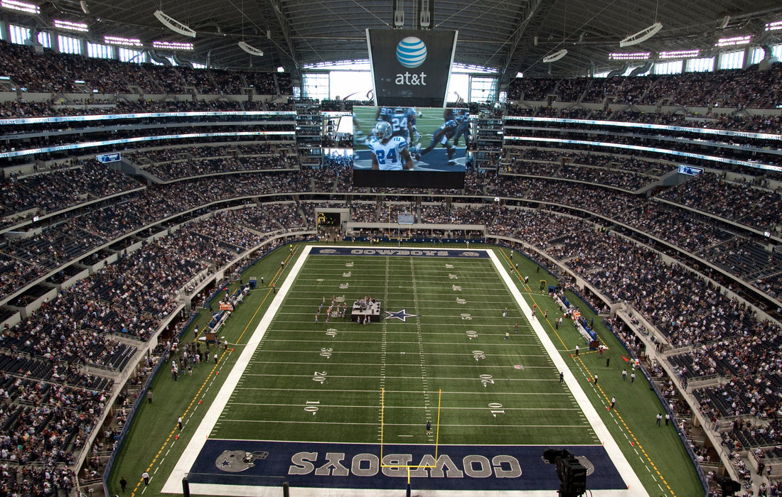 A wide American football stadium field representing the start of a new season.