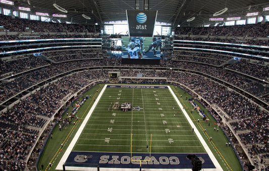 A wide American football stadium field representing the start of a new season.
