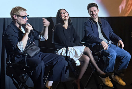 Inde Navarrette at a 2026 Obsession Q&A in Century City; wide public-event image.