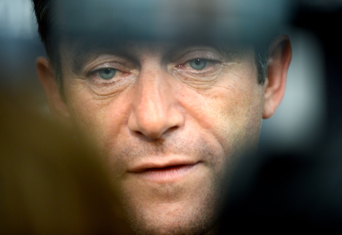 Jason Isaacs at the 2014 premiere of Fury; archival image used for a 2026 story about his 28 years of sobriety.