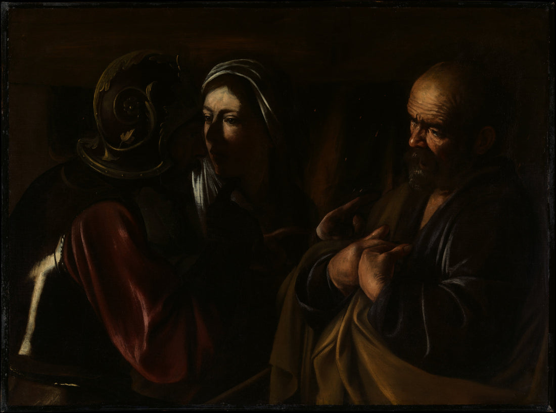 Caravaggio biblical scene of Peter denying Jesus, illustrating failure and the possibility of starting again