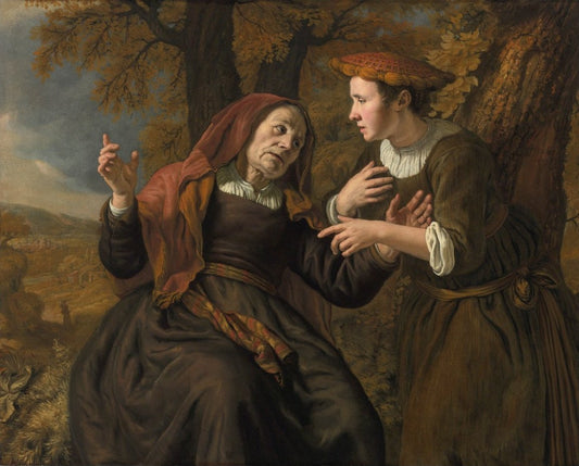 Jan Victors' public-domain painting of Ruth and Naomi, illustrating the Book of Ruth