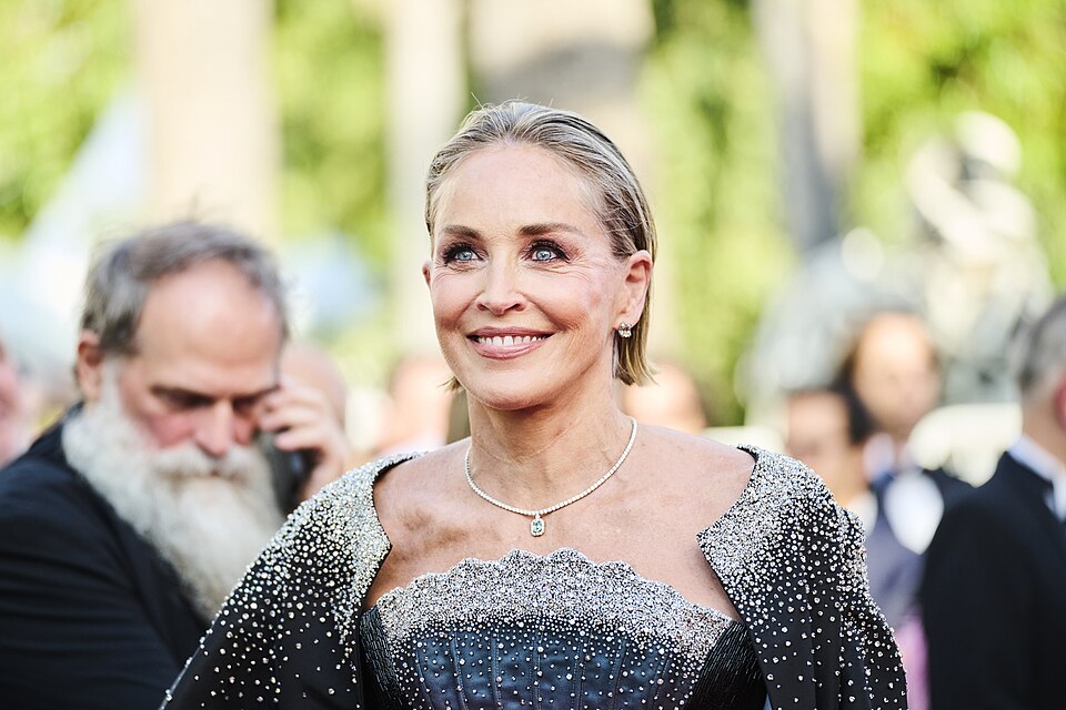 Sharon Stone on the red carpet at the 2026 Cannes Film Festival