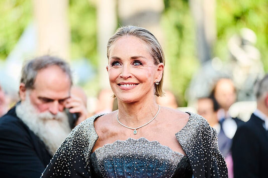 Sharon Stone on the red carpet at the 2026 Cannes Film Festival