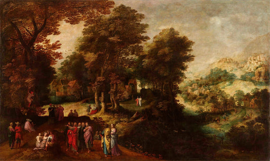 Jesus meeting Zacchaeus near the tree in Jericho, illustrating Luke 19 and the beginning of repair