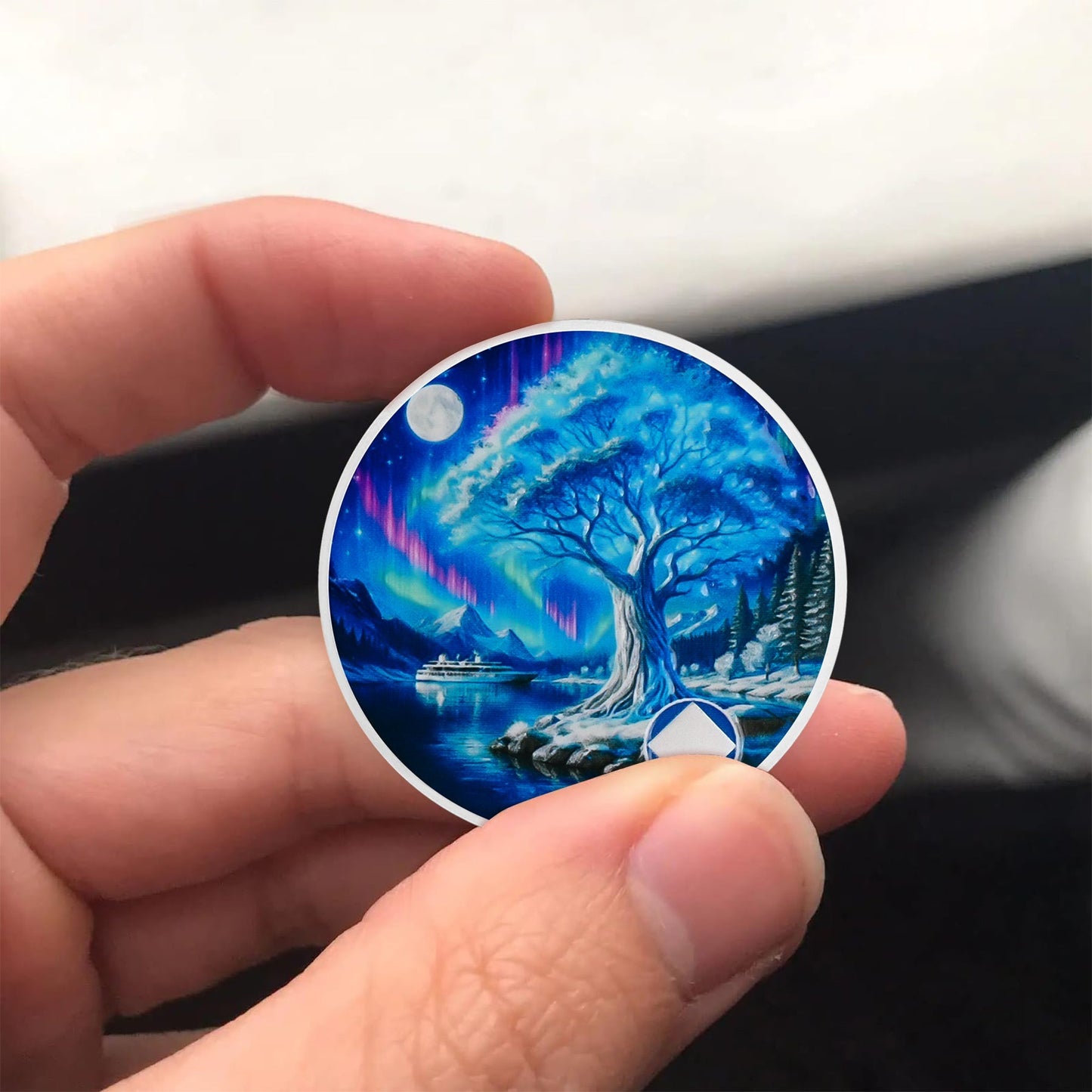 Personalized Aurora Dream Tree NA Recovery Coin mysite