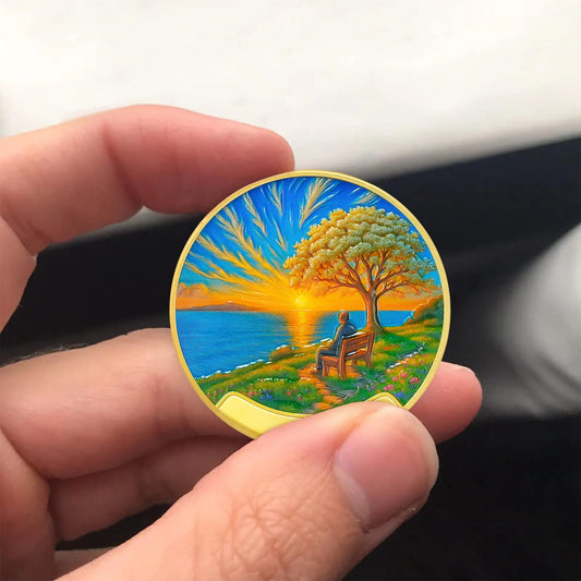 Personalized Path to Peace Sobriety Coin mysite