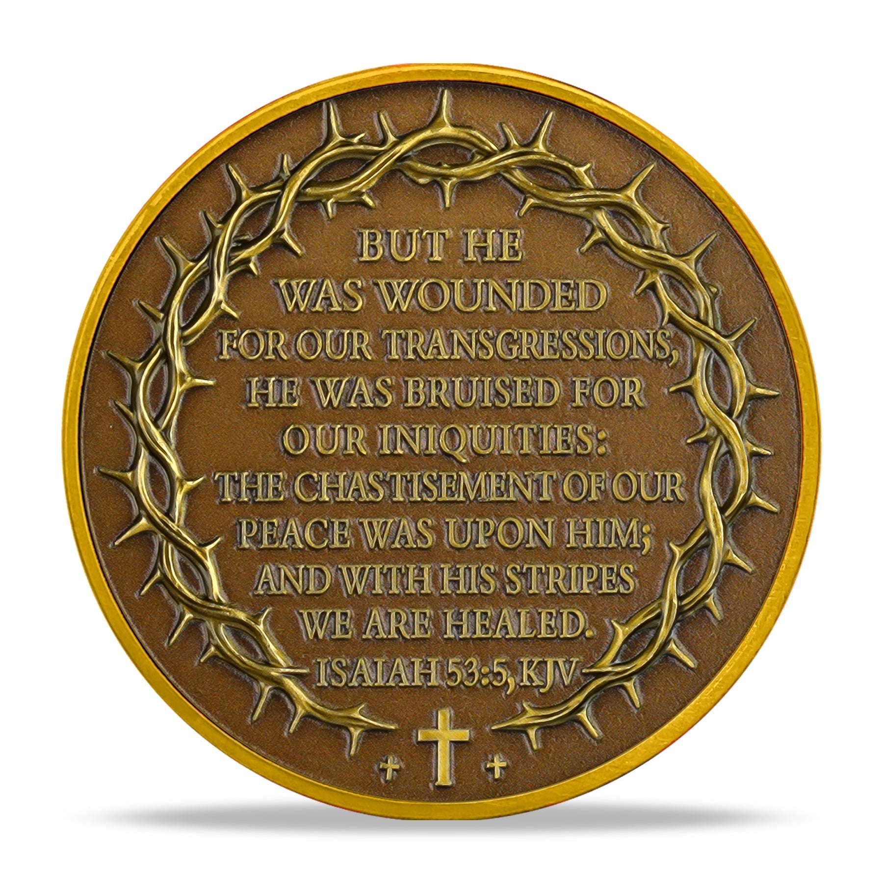 Healing Stripes Christian Religiou Coin mysite