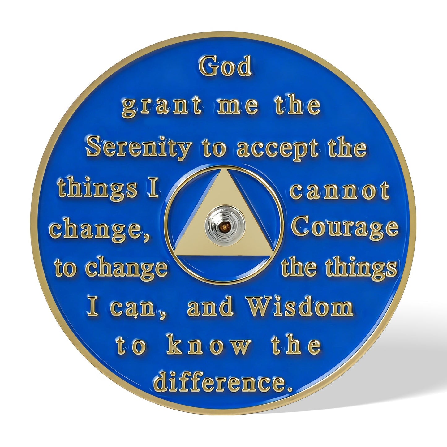 Personalized Colorful Rotating Fidget Spinner Sobriety Coin mysite