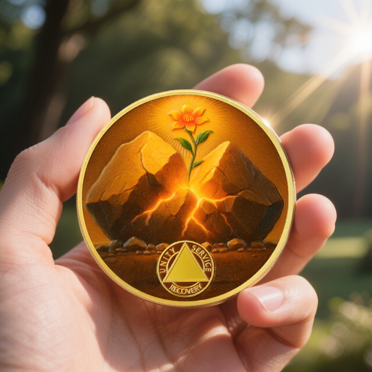Personalized Hope in The Crack Sobriety Coin mysite