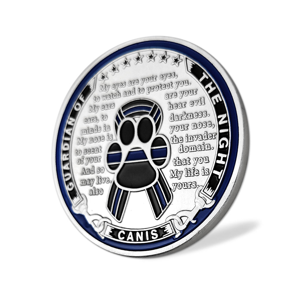 K9 Police Dog Law Enforcement Challenge Coin mysite